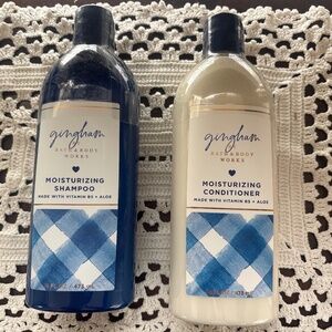 New Bath and Body Works Gingham Shampoo and Conditioner